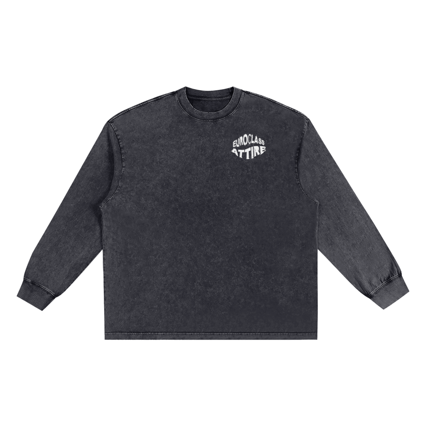 Graffiti Washed Oversize Long Sleeve T-shirt